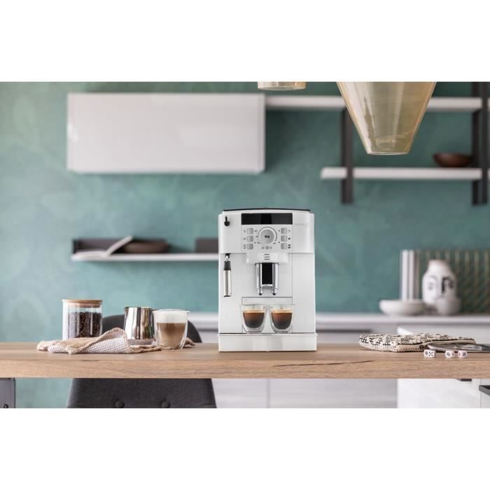 Cafetera espresso De'Longhi Magnifica S con molinillo incorporado - ECAM22.110.W - 4 recetas - Blanca