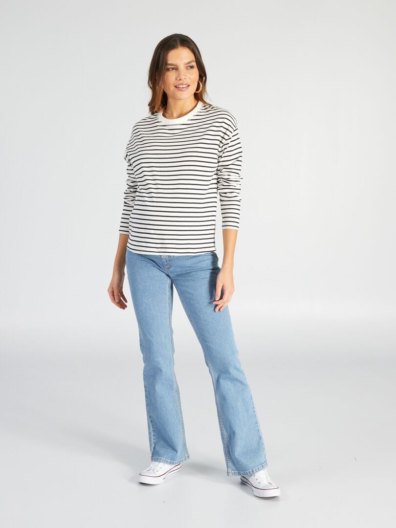 Uitlopende zwangerschapsjeans - BLAUW