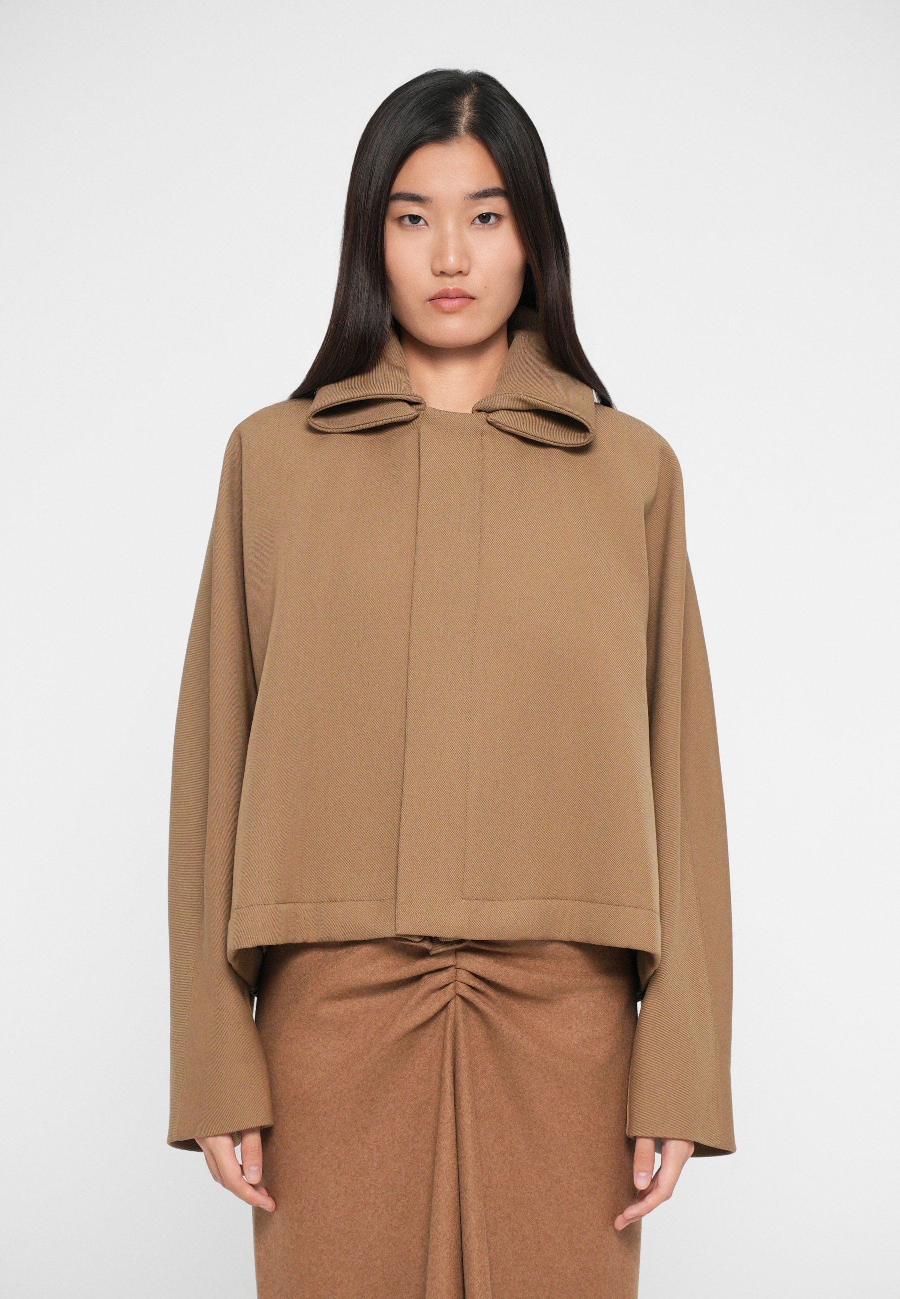 Victoria Beckham oversized coltrui - Lichte jas - donker camel