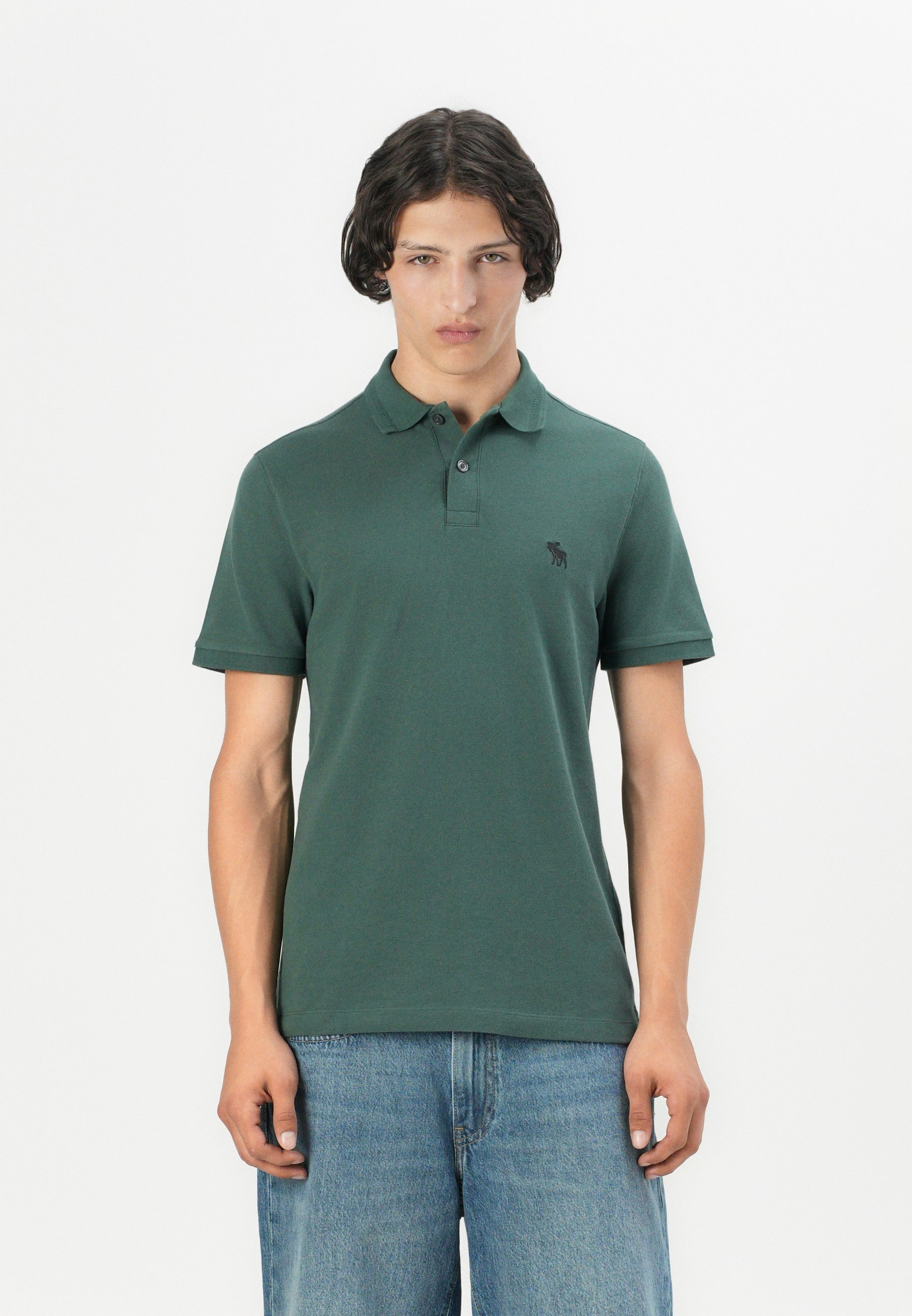 Abercrombie & Fitch TEXTURED ICON - Poloshirt - groen