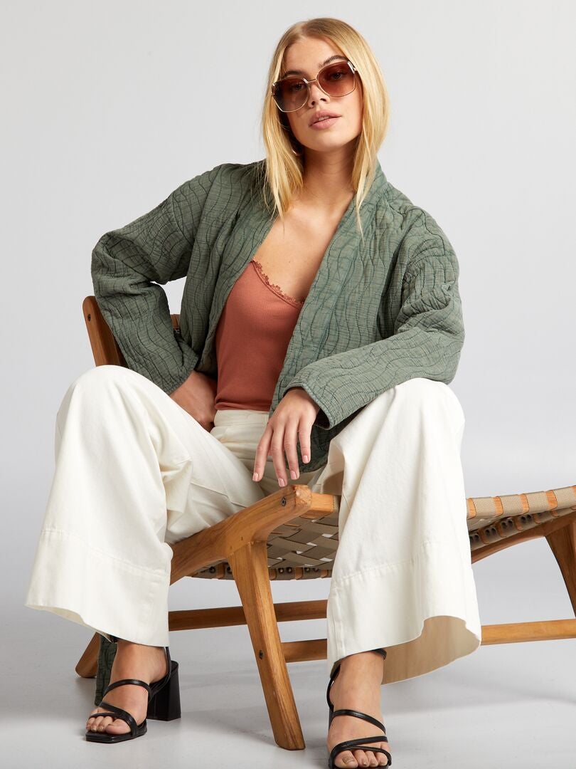 Camisola com alças finas - MARROM
