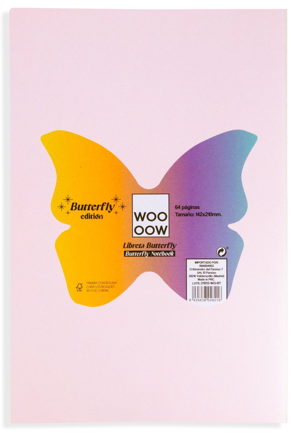 Libreta Butterfly Papelería