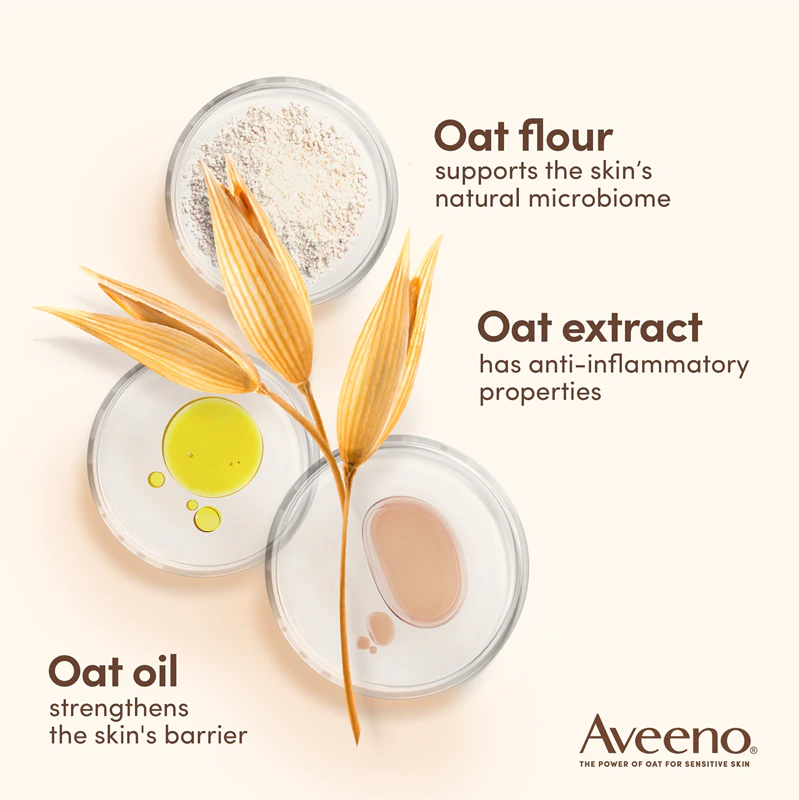 Loção hidratante corporal nutritiva Aveeno Skin Relief para pele muito seca.