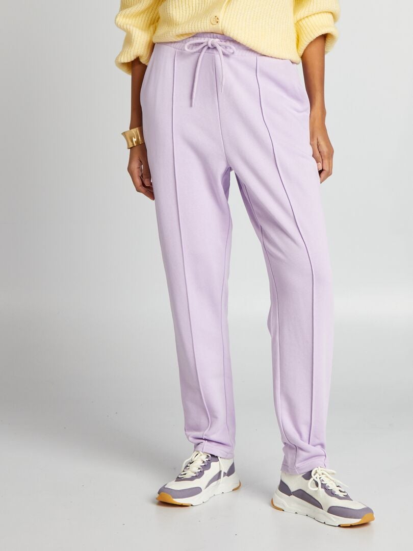Fleece joggingbroek - PAARS