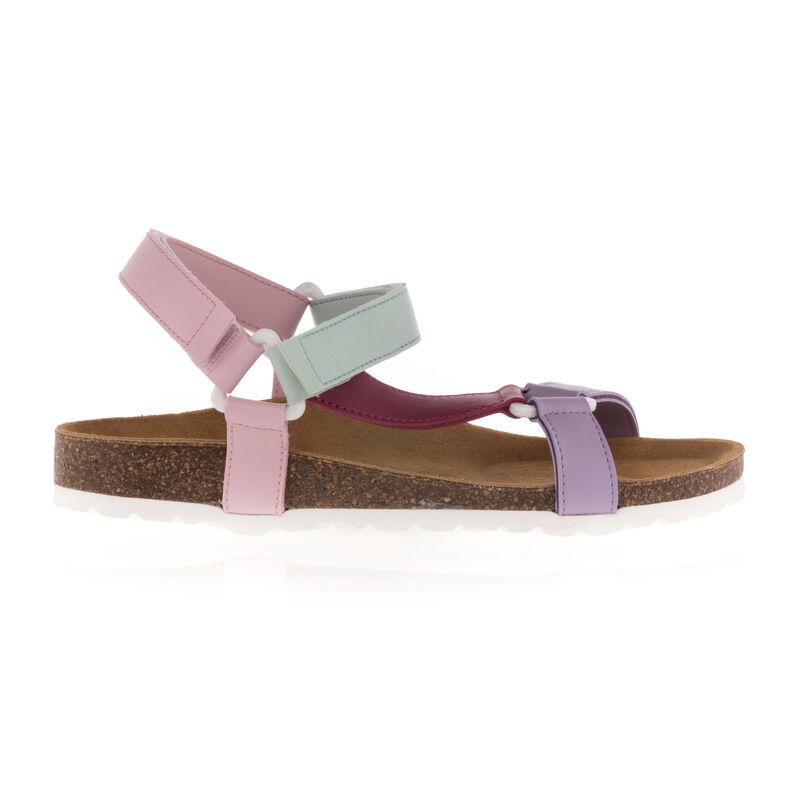 Sandalias moradas para mujer / Zapatos de punta abierta