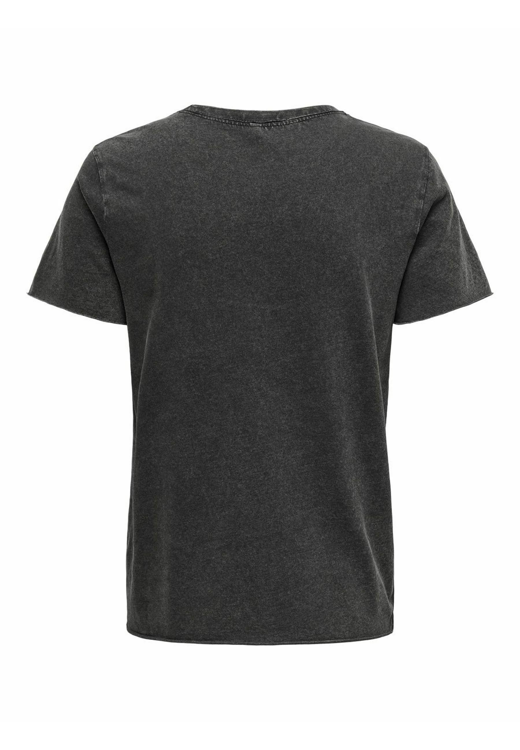 ONLY ONLLUCY LIFE REG S/S JRS NOOS - T-shirt stampata - nera
