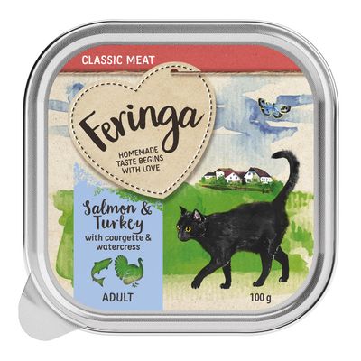12 x 100g Feringa Classis Meat Menu mokré krmivo pro kočky - Speciální cena!*