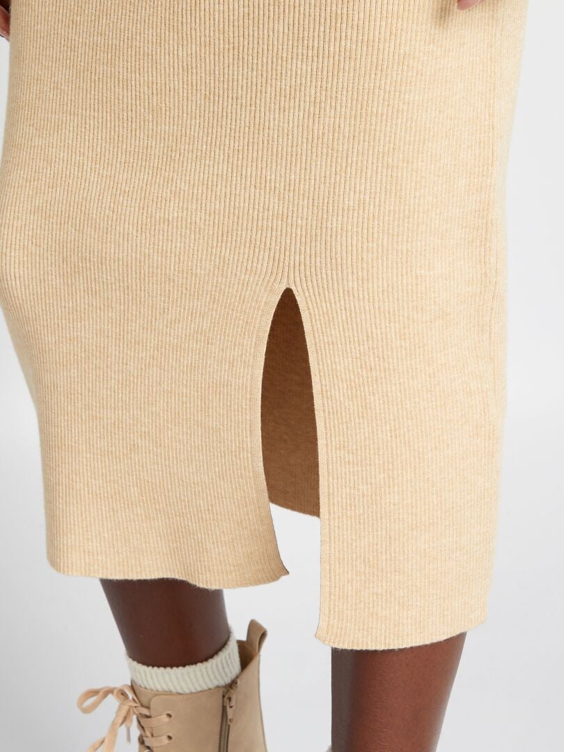 Midi rok - BEIGE