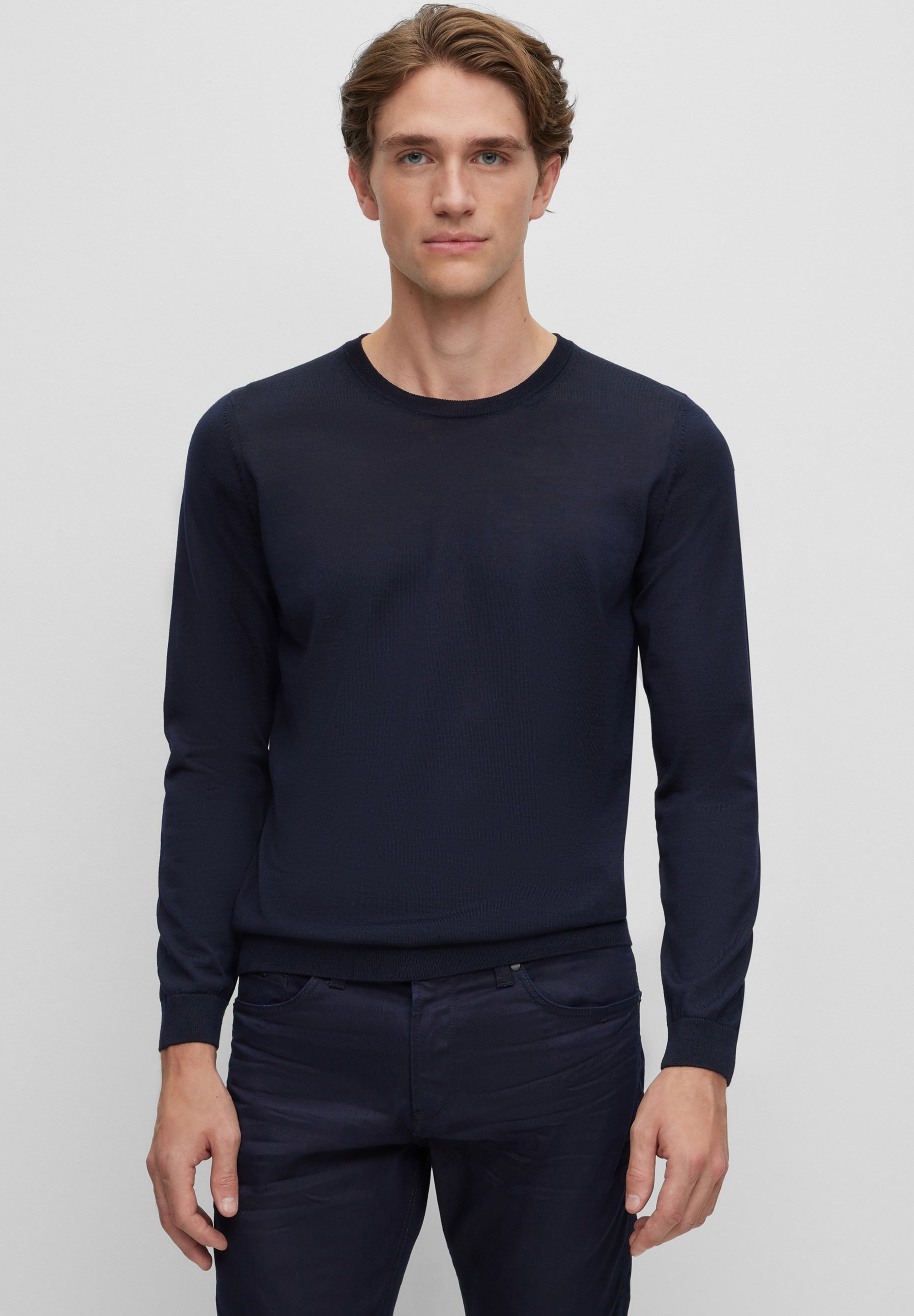 BOSS LENO-P - Jumper - donkerblauw
