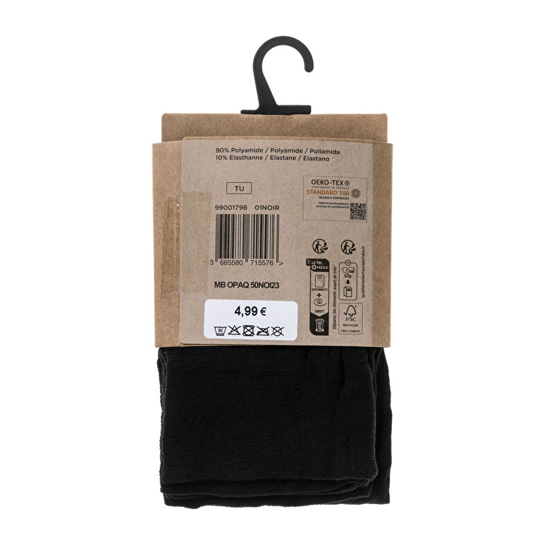Chaussettes et collants Femme Noir