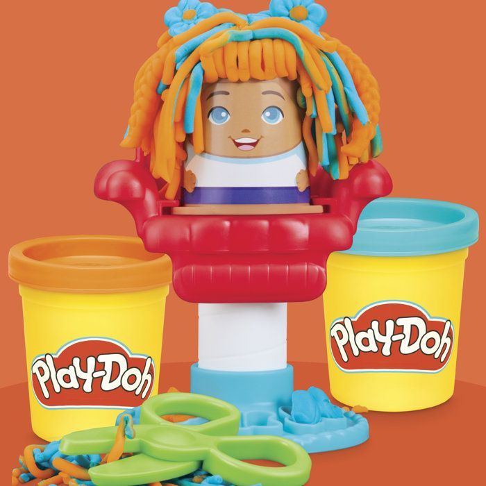 Play-Doh 4 Mini Classic Sets: Hairdresser, Vet, Ice Cream, and Fun Factory; Creative Play; Classic; Ages 3+