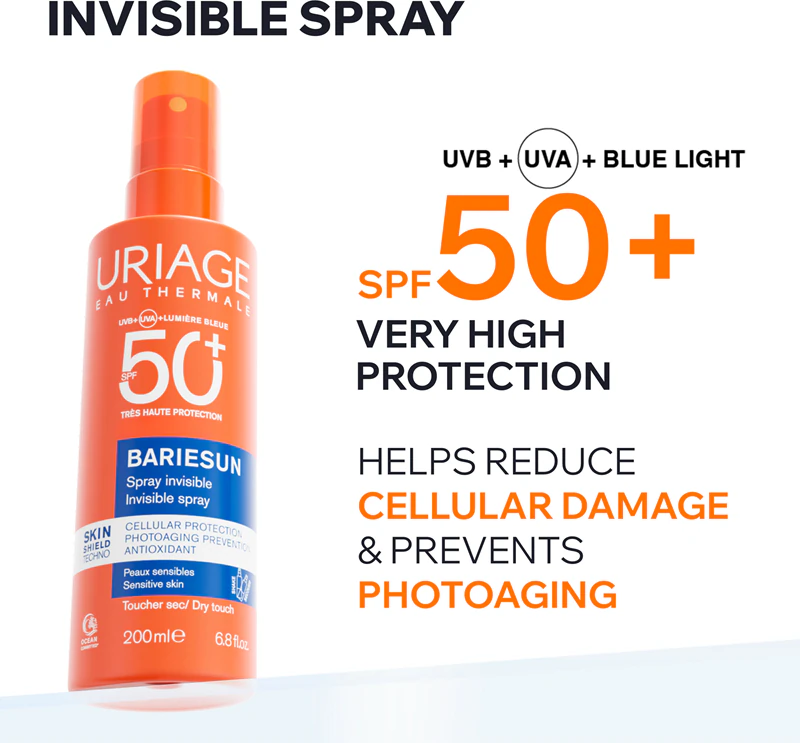 Spray Protetor Uriage Bariésun FPS 50+ para Rosto e Corpo FPS 50+