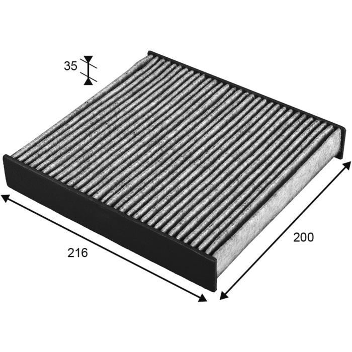Filtro de ar da cabine para Renault Clio IV, Captur (CA) - VALEO - 715725