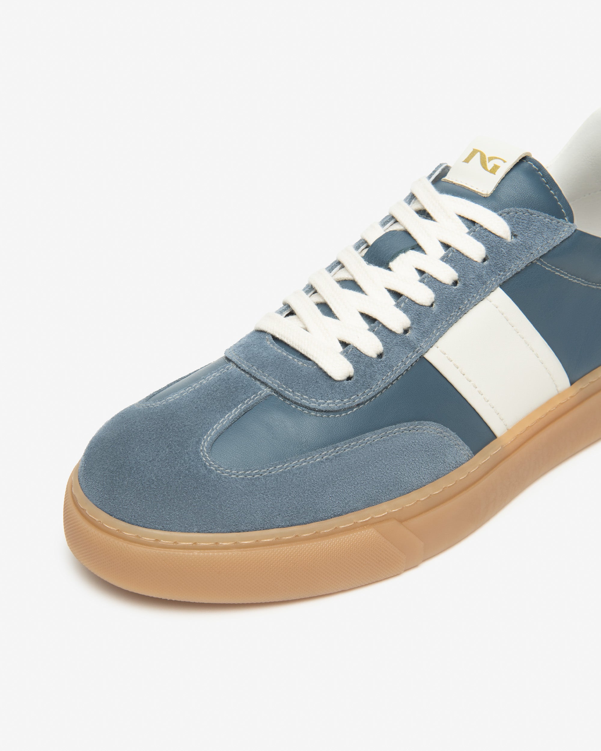 Baskets en cuir et daim pour hommes