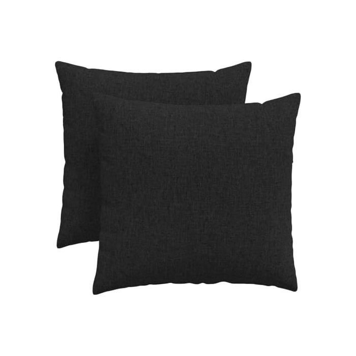 Cuscini per divano - vidaXL - Neri - 45x45 cm - Fodere sfoderabili - Imbottitura in poliestere - Uso interno - Set da 2