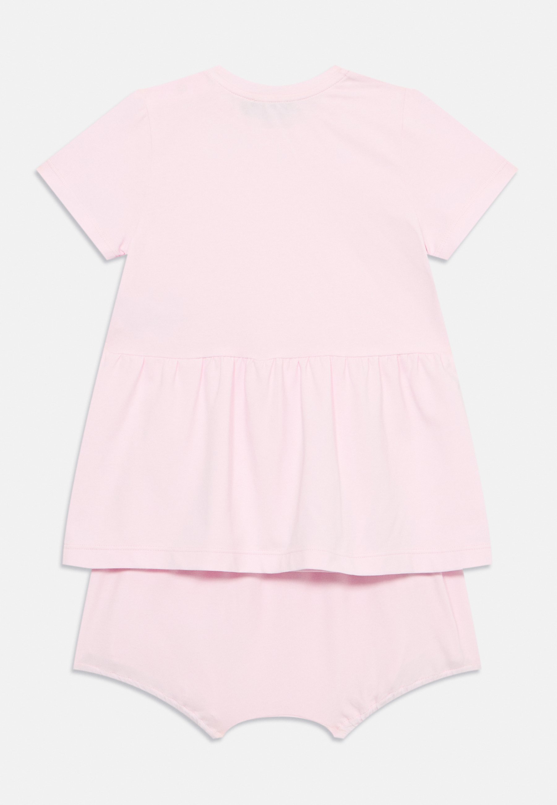 Versace jurk met logo en babyprint set - Shorts - roze/wit