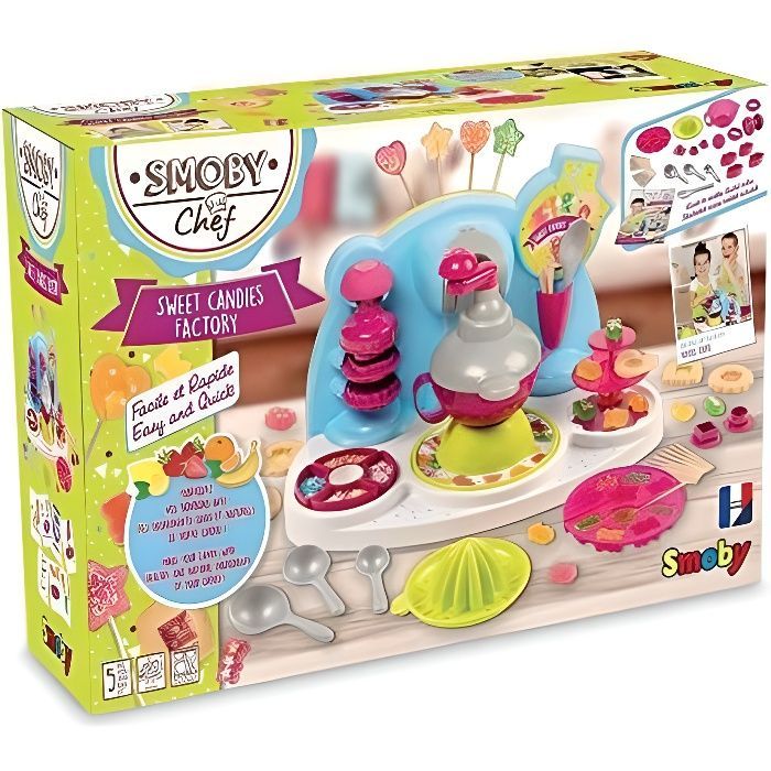 Juego de mesa - SMOBY - Fábrica de dulces chef - Multicolor - Para mayores de 5 años - Unisex