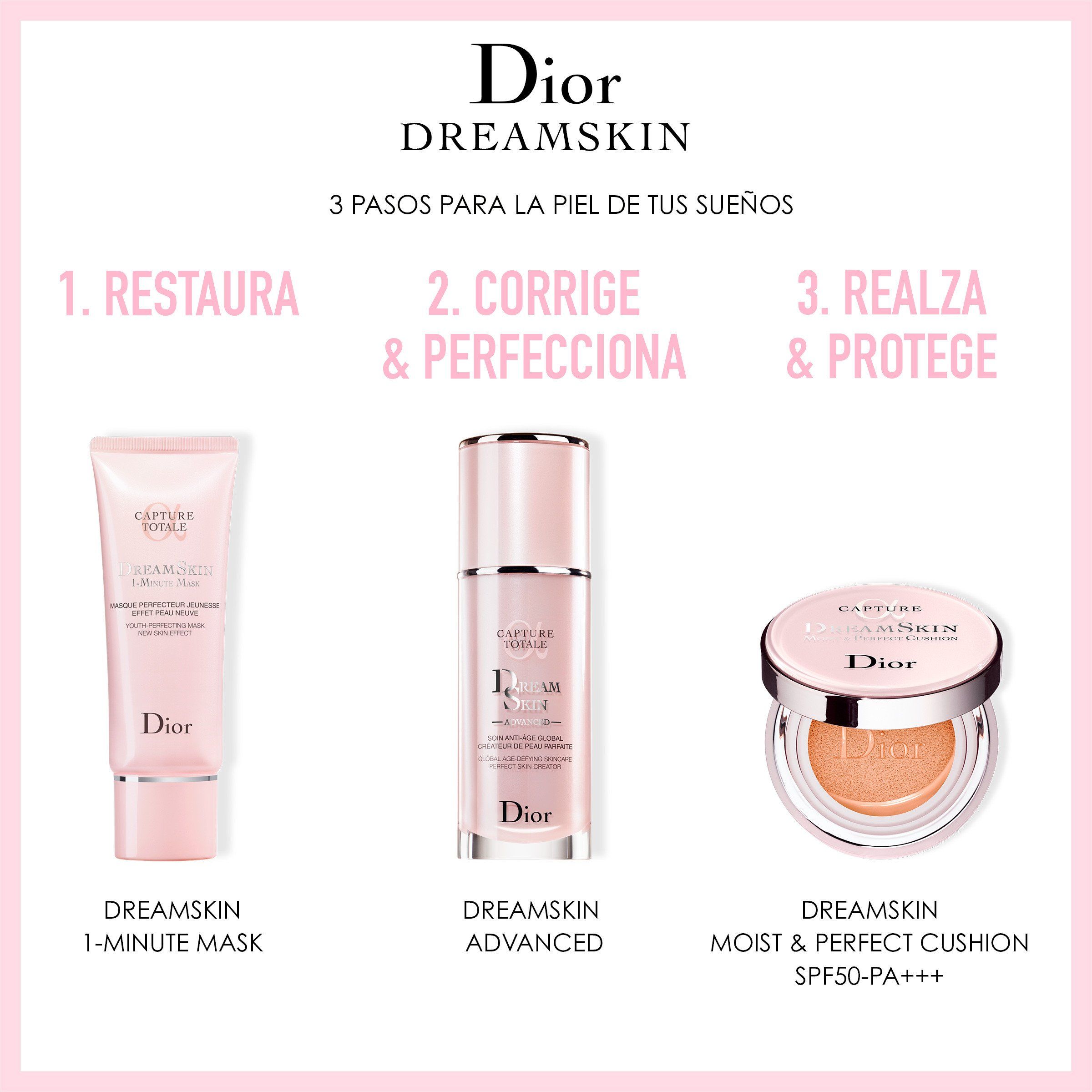 „CAPTURE DREAMSKIN Moist & Perfect Cushion“ SPF50 PA drėkinamasis maskuoklis Prabangus raukšles ir senėjimą stabdantis kremas