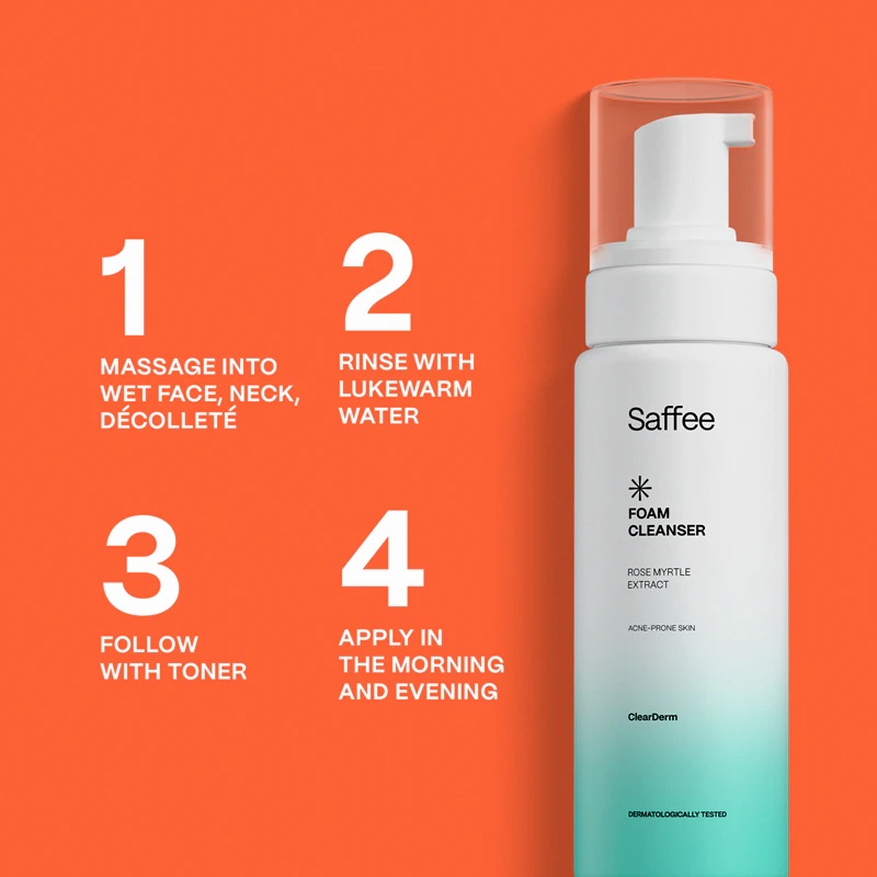 Saffee ClearDerm pena za čiščenje problematične kože