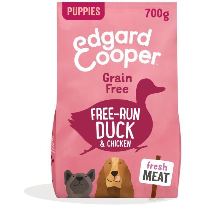 Alimento para perros Edgard & Cooper - Cachorros - Sin cereales - Pato y pollo - 2,5 kg