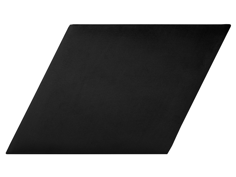Panel tapicerowany równoległobok L 30x30 cm czarny