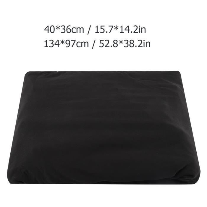 Housse de canapé de protection 3 +2 places en L d'angle en polyester pour meubles de maison douce  luxueuse - noir
