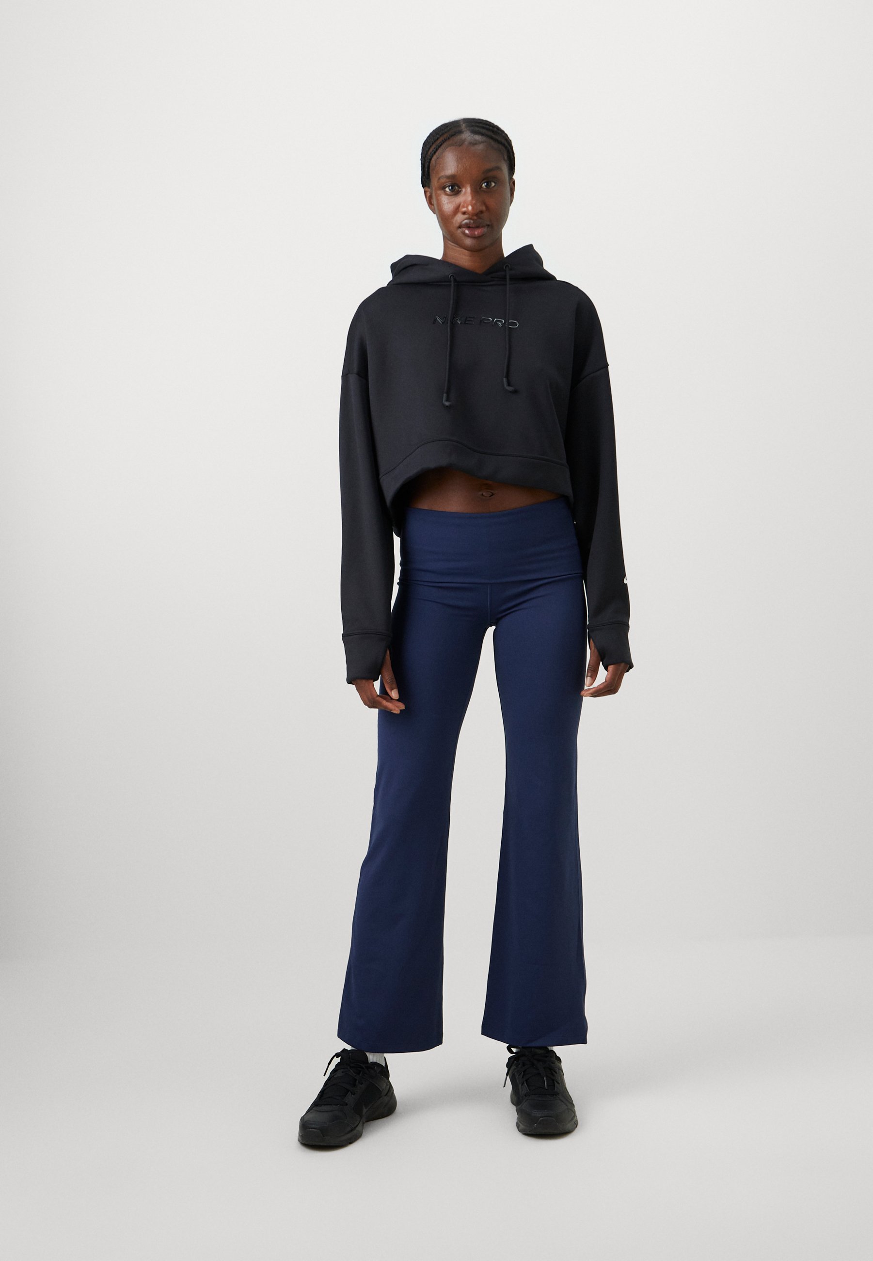 Nike Performance ONE PANT - Colanți - bleumarin/alb