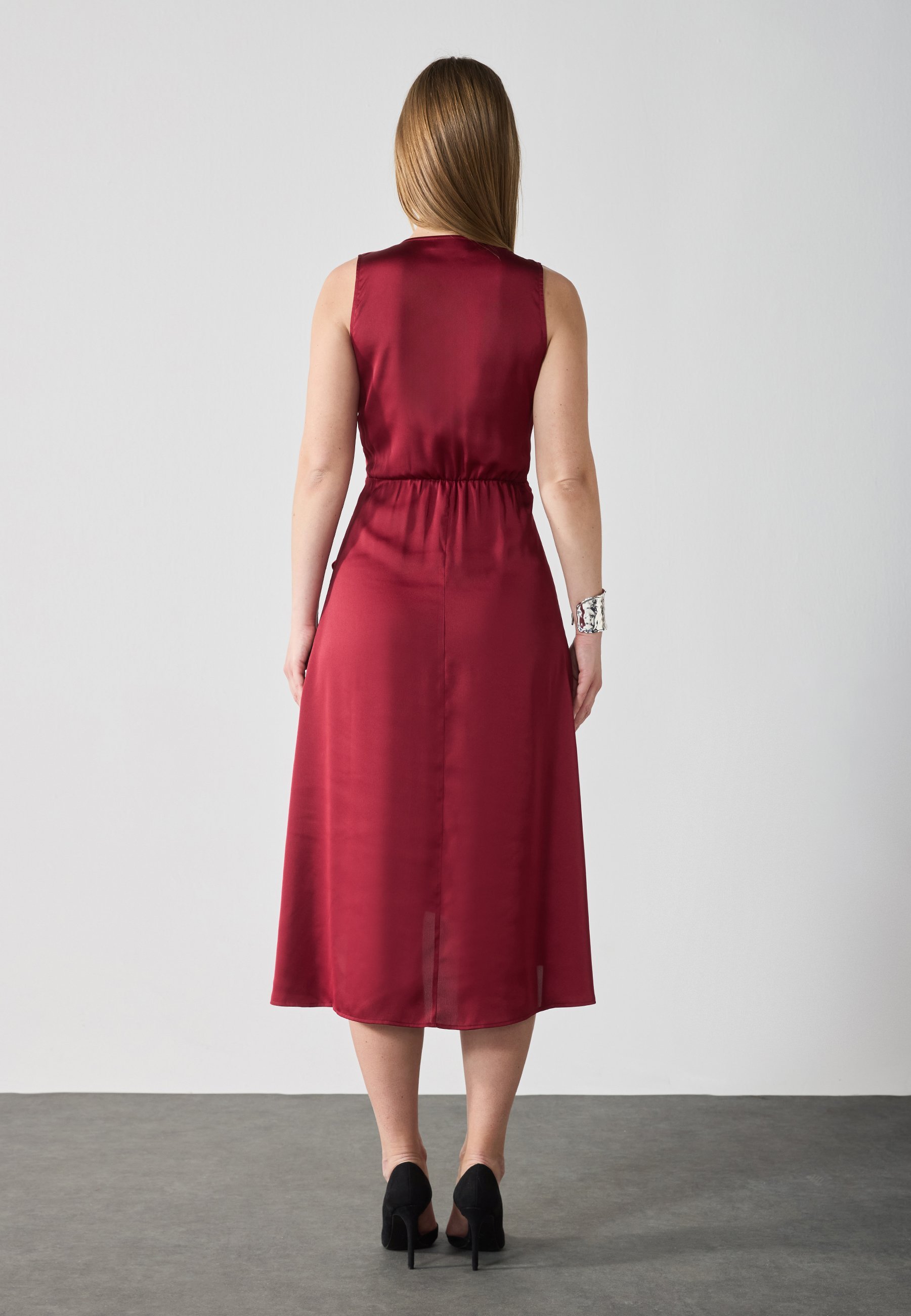 Anna Field cocktailjurk / feestjurk - fietsrood