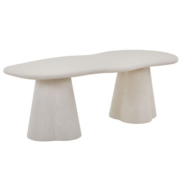FARO XL - Mesa de comedor color cemento de 220 cm