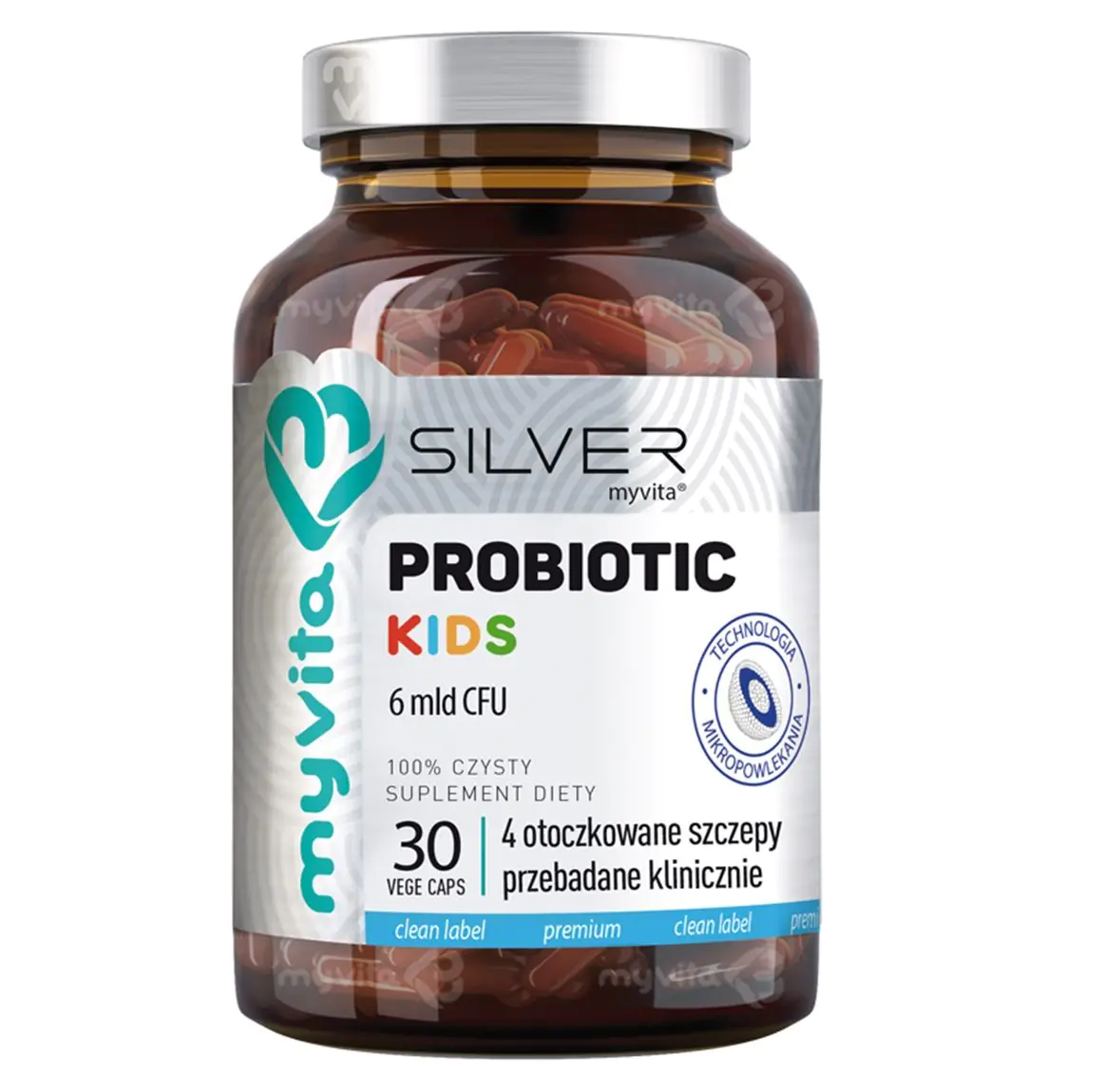 MyVita Silver Probiotic Kids D 30 Kapsułek