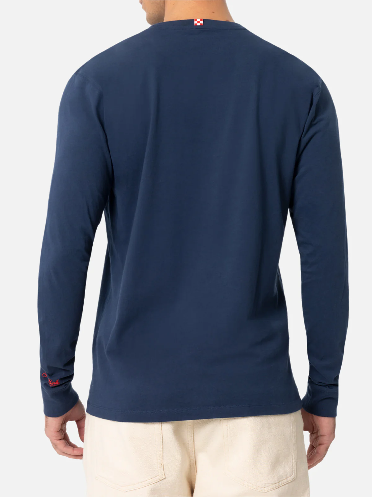 Luton heren T-shirt in blauw met logo van een kerstfilm |
