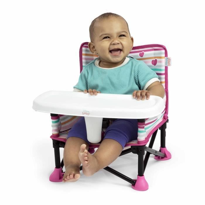 Seggiolino auto da viaggio pieghevole e portatile Disney Baby -Minnie-, leggero e facile da pulire, con borsa per il trasporto inclusa.