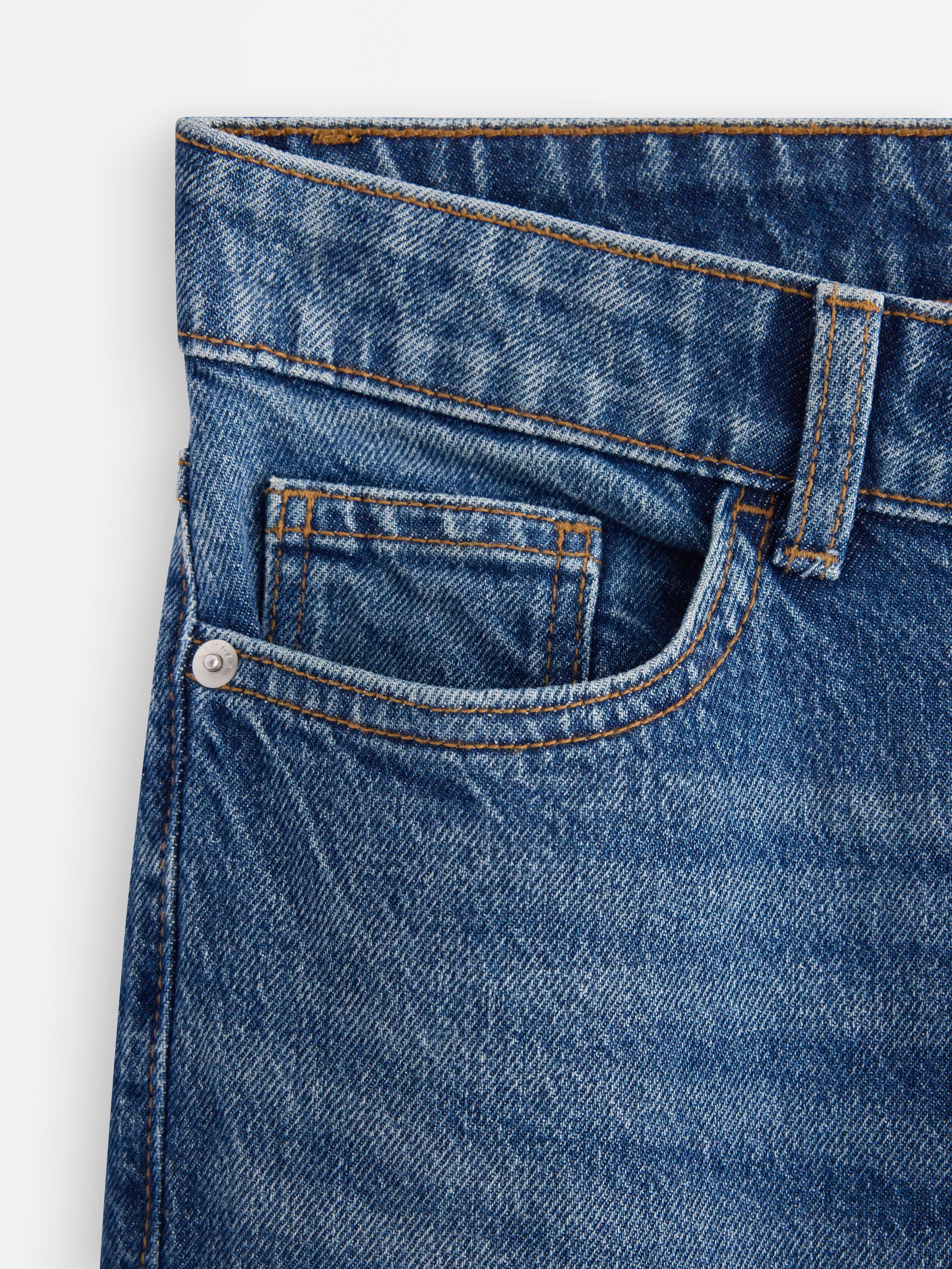 RAVNE Nea kratke farmerke s laganom rastezljivom tkaninom Denim plave boje