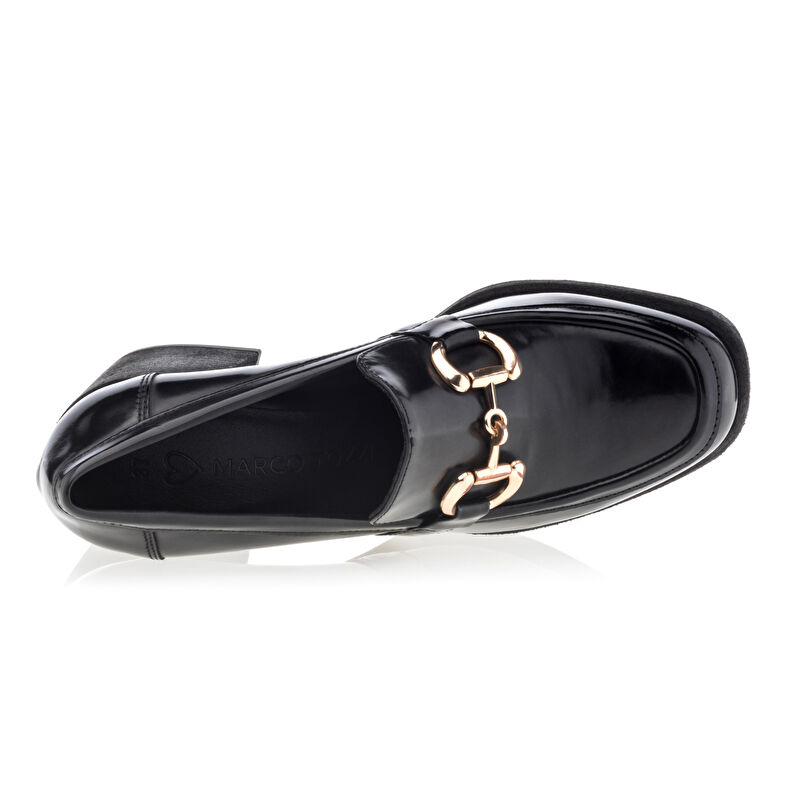 Svarte loafers/båtsko til dame