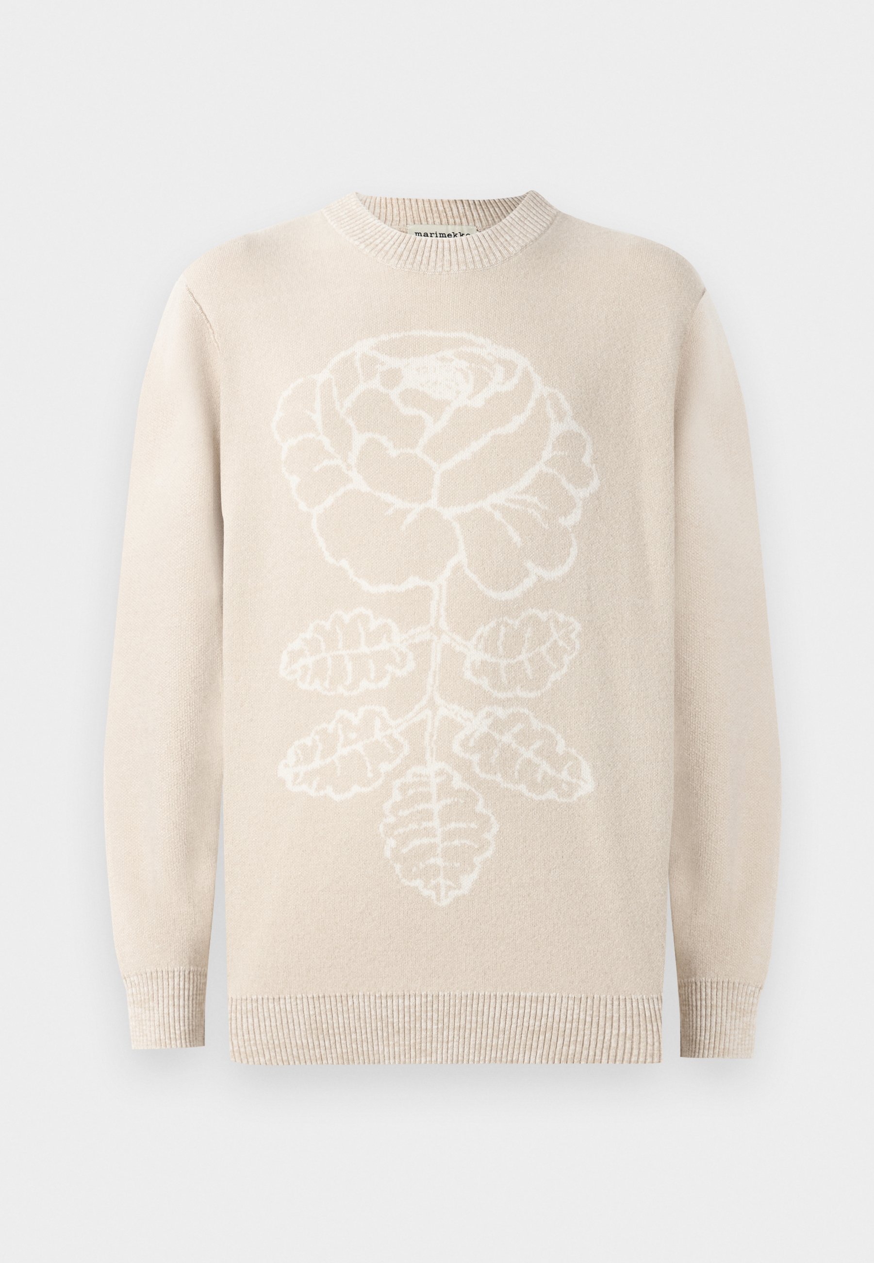 Marimekko ROSES WEDDING ROSE UNISEX - Trui - beige/gebroken wit