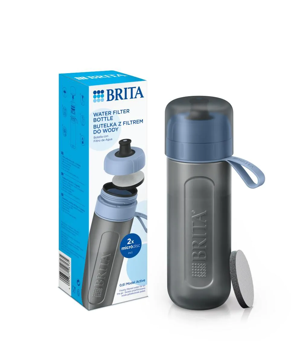 Brita Active Pastelowy Błękit - Butelka z filtrem 1 szt.