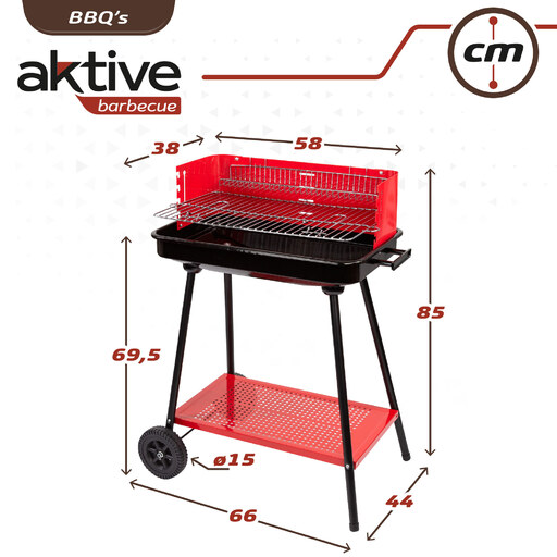  Barbacoa De Carbón Pour 6 Personnes Actives