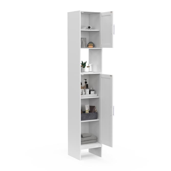 IDMARKET WALDO 2-door white bathroom column cabinet
