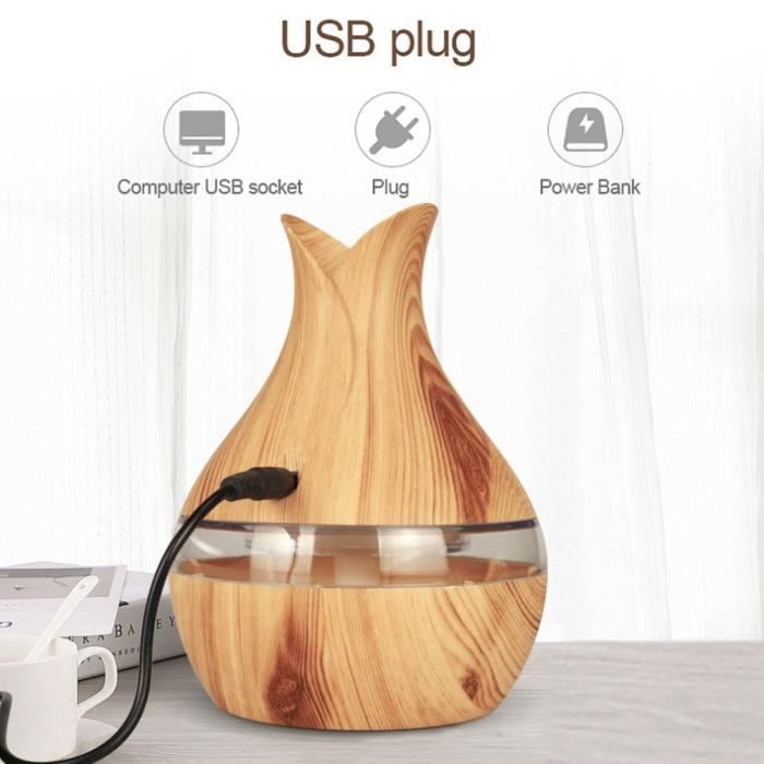 Diffuseur d'arômes - PIN - H131099 - 300 ml - 7 couleurs LED - Humidificateur d'air