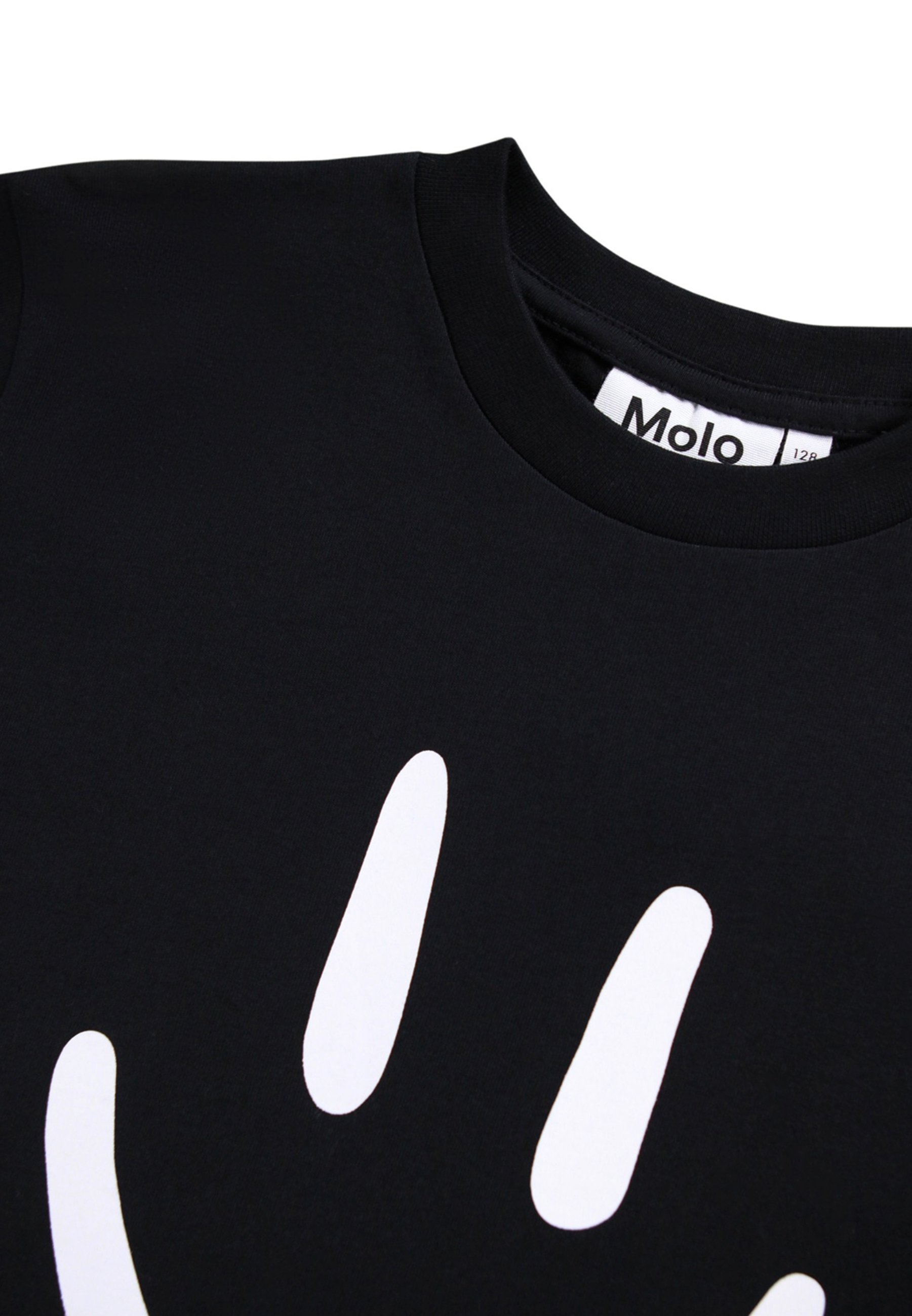 Molo ROXO KRÓTKI RĘKAW UNISEX - Koszulka z nadrukiem - czarna