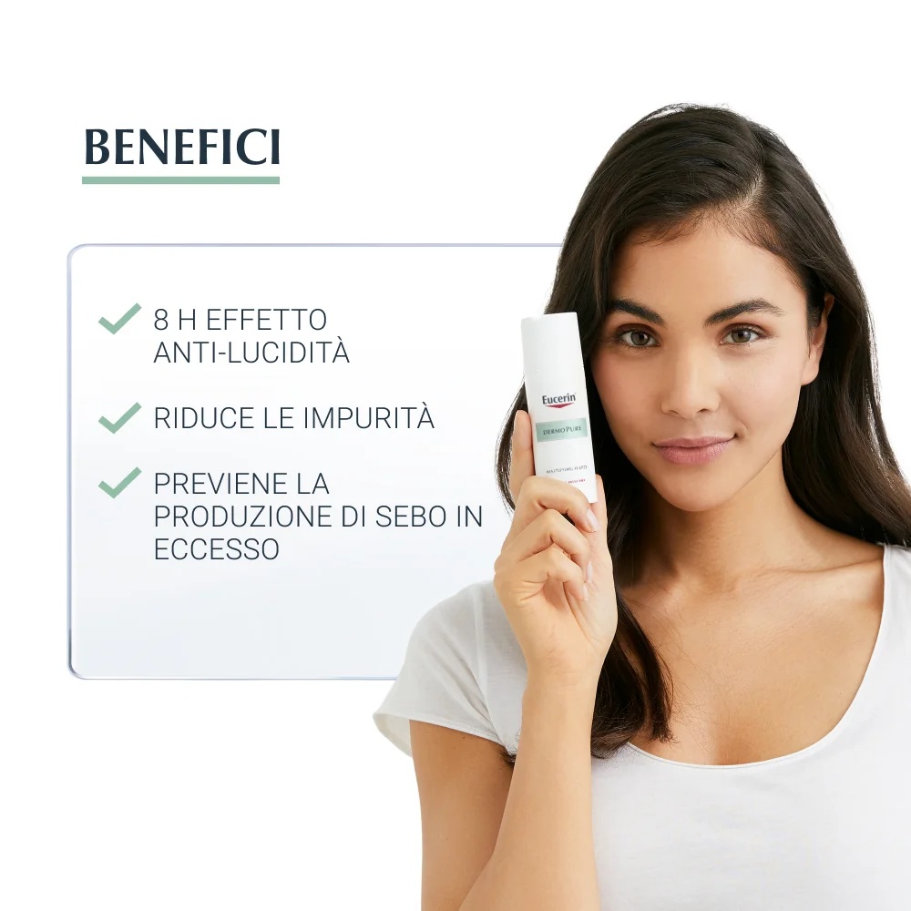 EUCERIN Eucerin DermoPurifyer Fluide Matifiant Contrôle du Sébum 50 ml Peau grasse