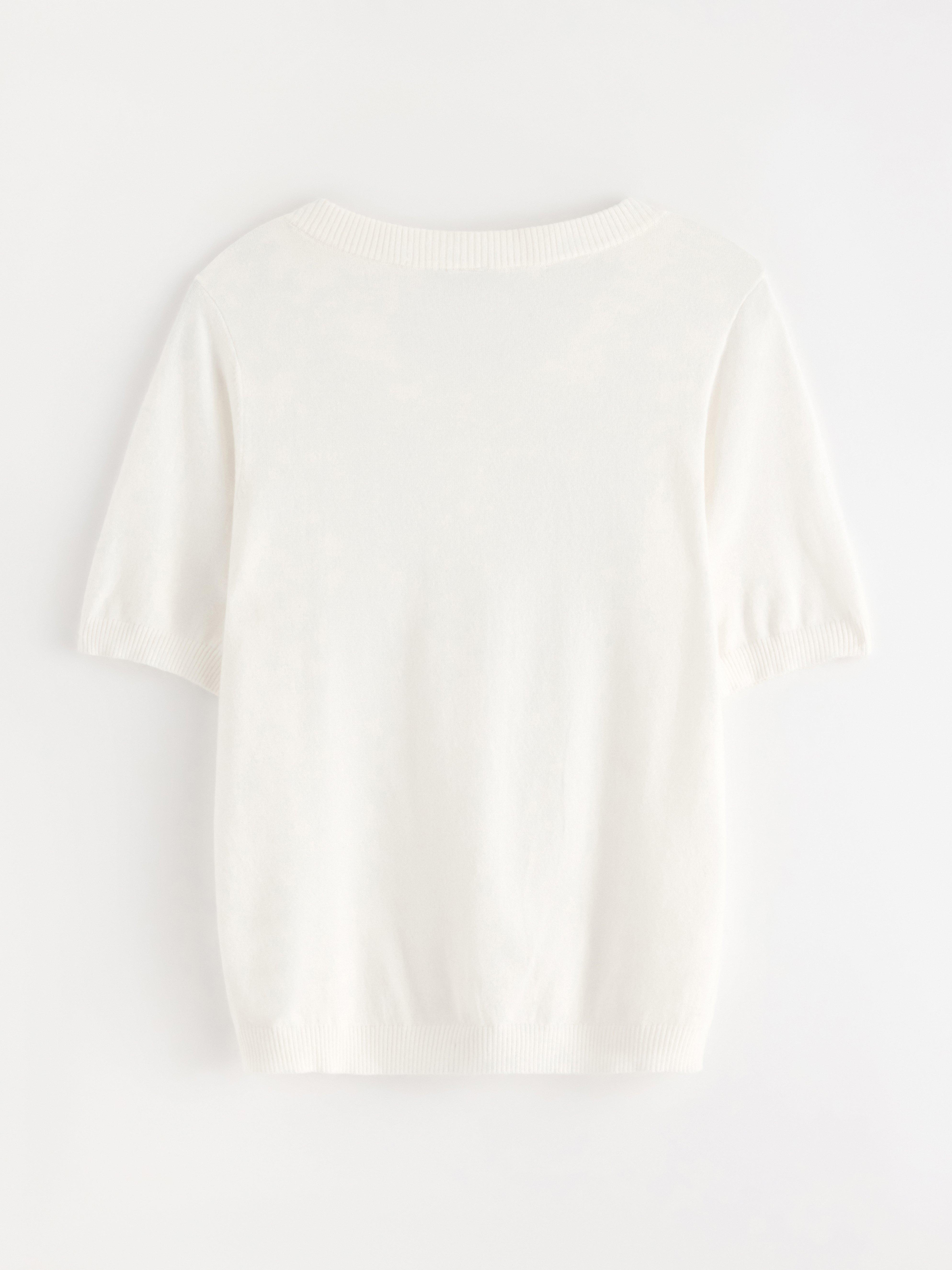 Krátký rukávový kardigan Off White