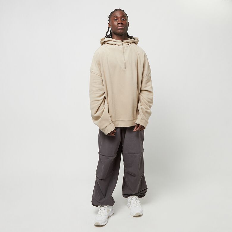 Oversized Polar Fleece Half Zip Hoody