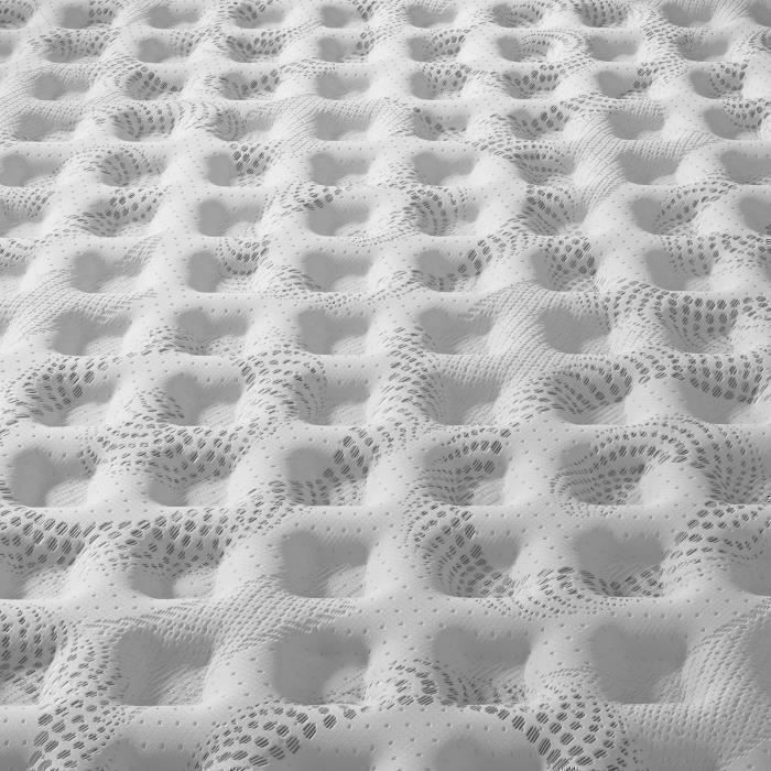 Materasso in memory foam e molle insacchettate 140x190 cm NOVEMBRE Elekctra Hybrid - 7 zone e indipendenza di sonno adattiva - Spessore