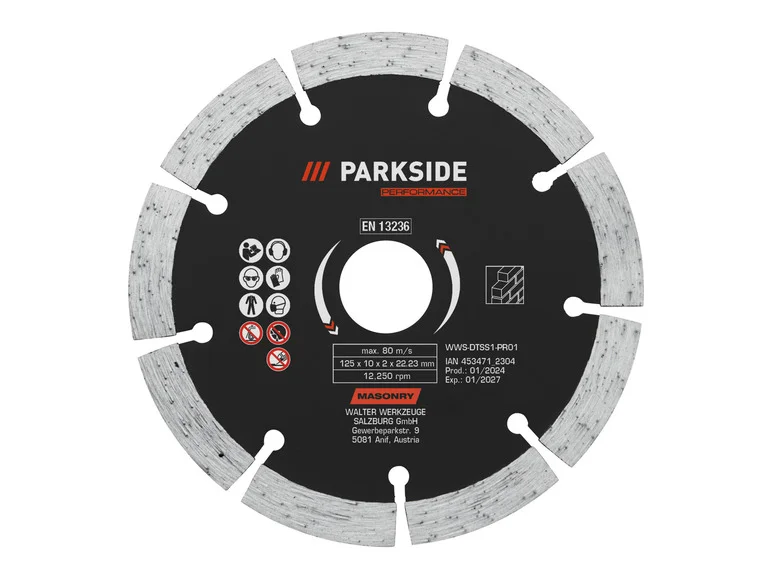 PARKSIDE PERFORMANCE® Tronçonner-skiver eller Barber-skiver 125 mm