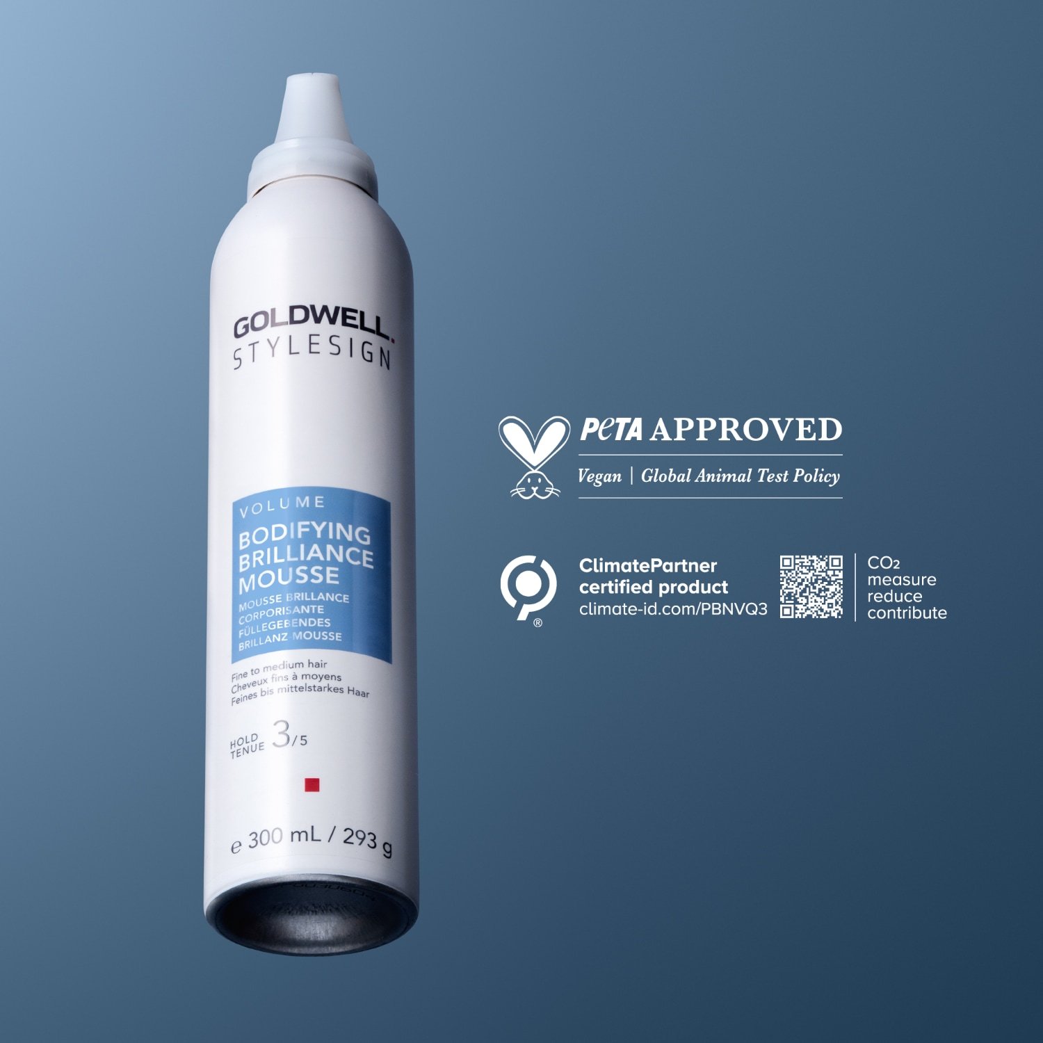 „Goldwell Stylesign Bodifying Brilliance“ plaukų putos, 300 ml