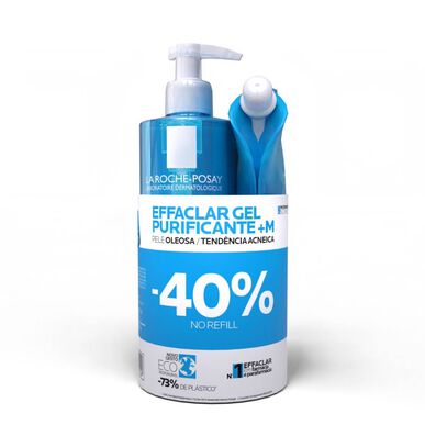 „La Roche Posay Effaclar Purifying Gel M“ papildymo rinkinys, veido valomasis gelis ir papildymas, 400 ml, 400 ml, 400 ml