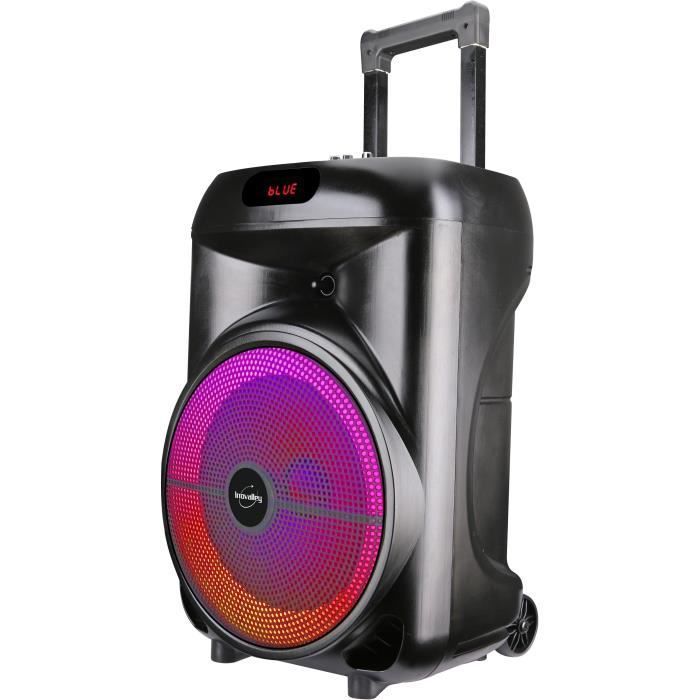 Trolley-Lautsprecher - INOVALLEY - KA122 - 700 W - Bluetooth - Beleuchtet