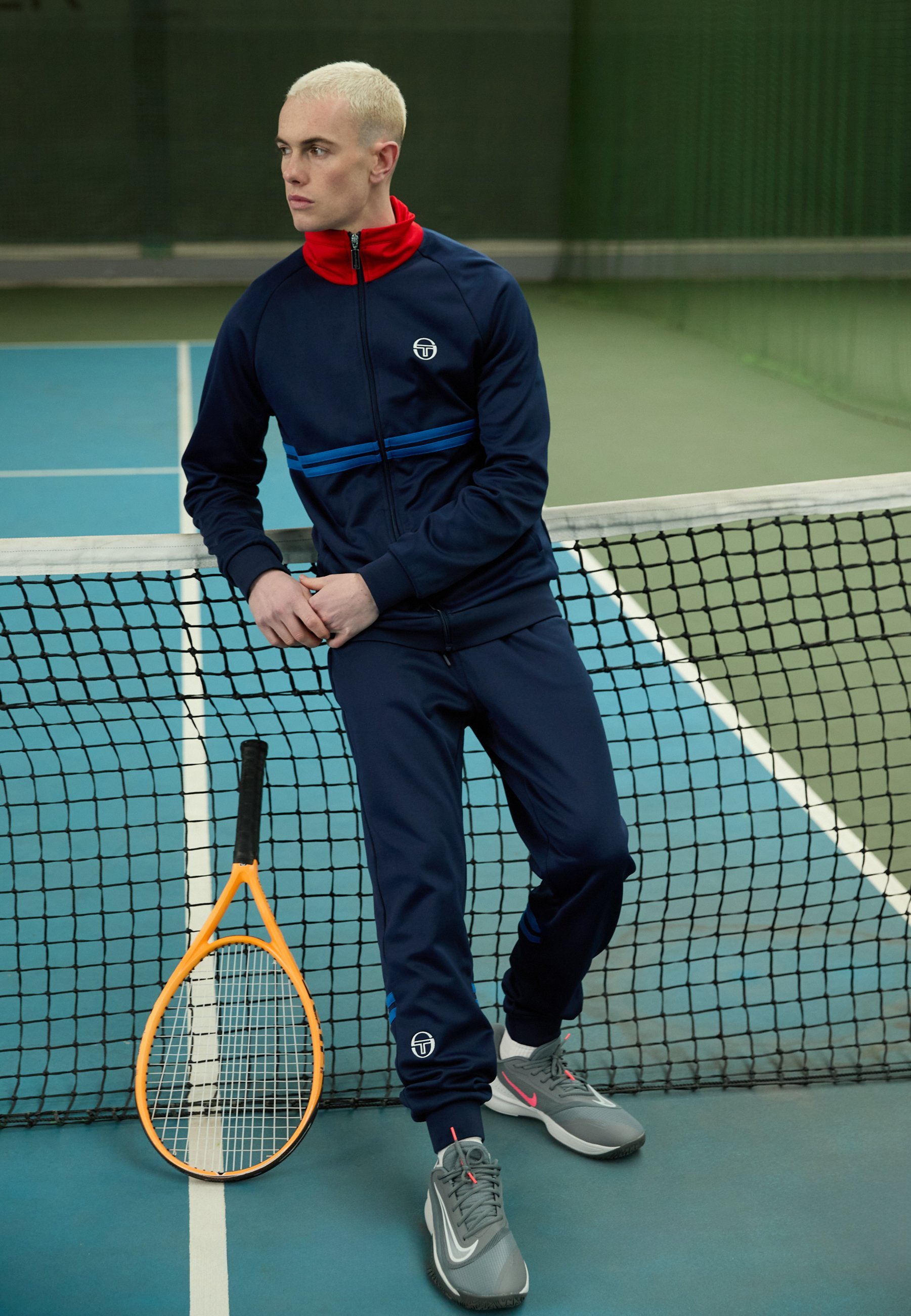 Sergio Tacchini DALLAS TRACK SUIT - Tuta - blu marittimo/adrenalina/nautico