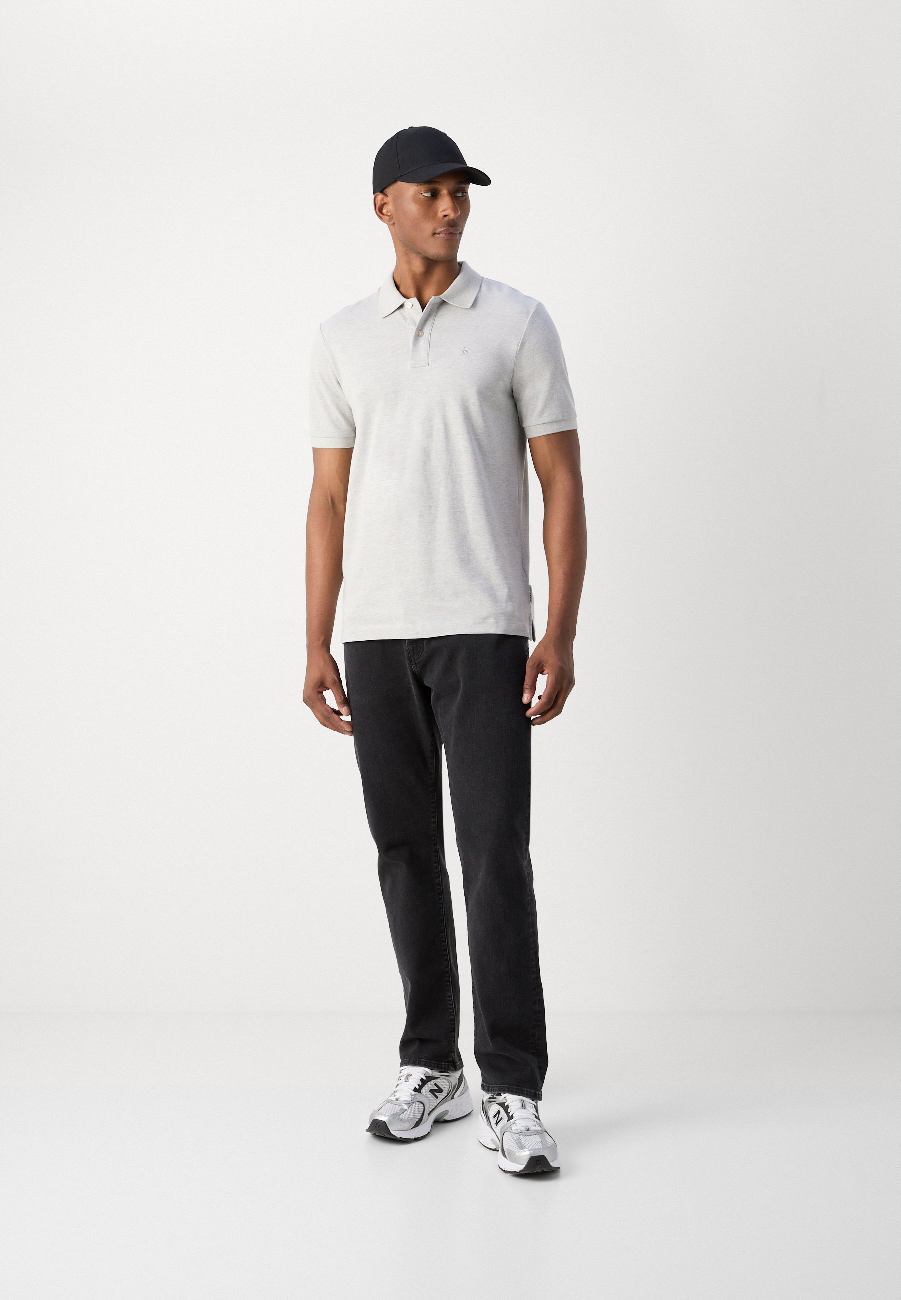 Polo Scotch & Soda CORE LOGO - gris chiné
